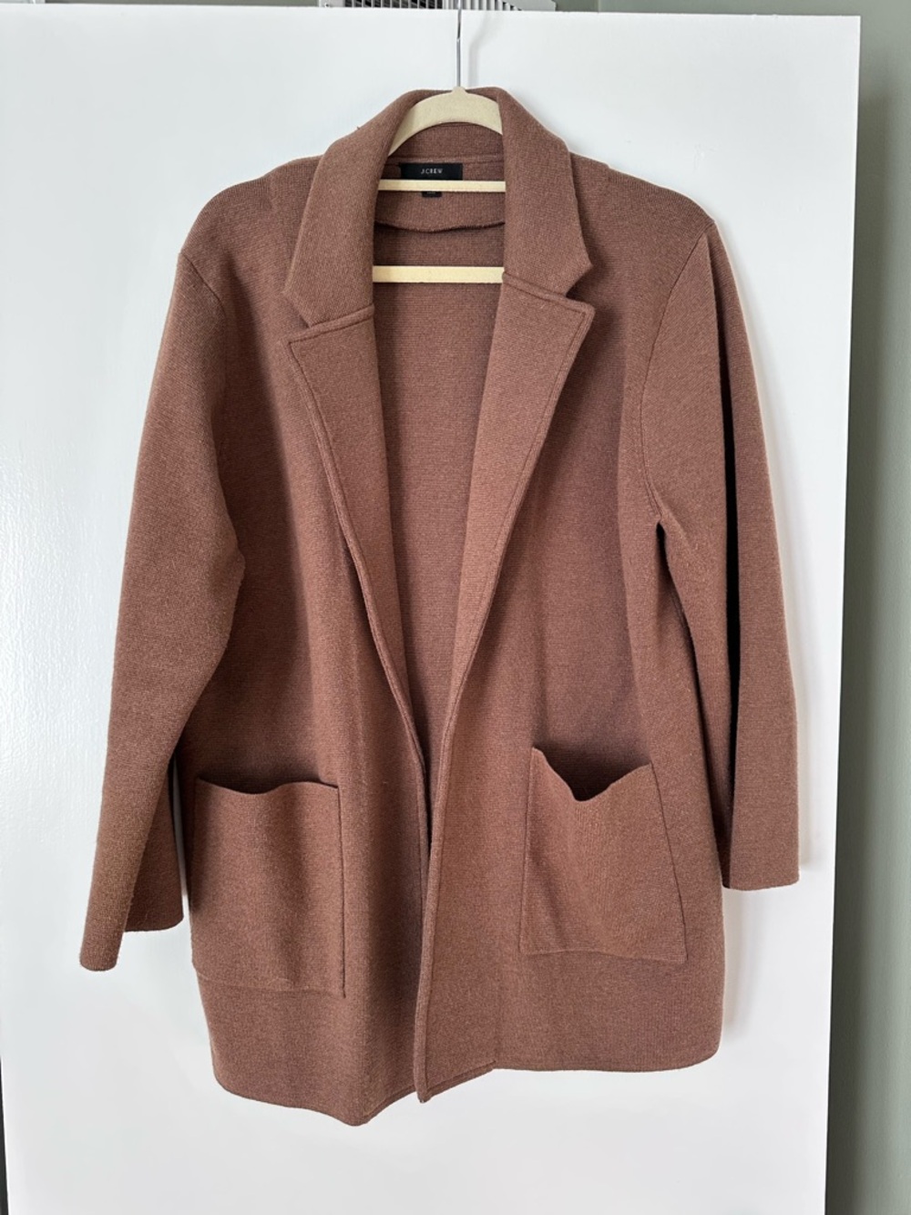 J. Crew Knit Sophie Cardigan Sweater Blazer - Brown